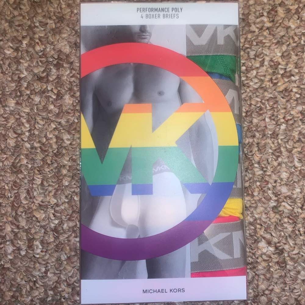 *NIB* Men MK Michael Kors Pride Poly Boxer Briefs - Picture 2 of 3